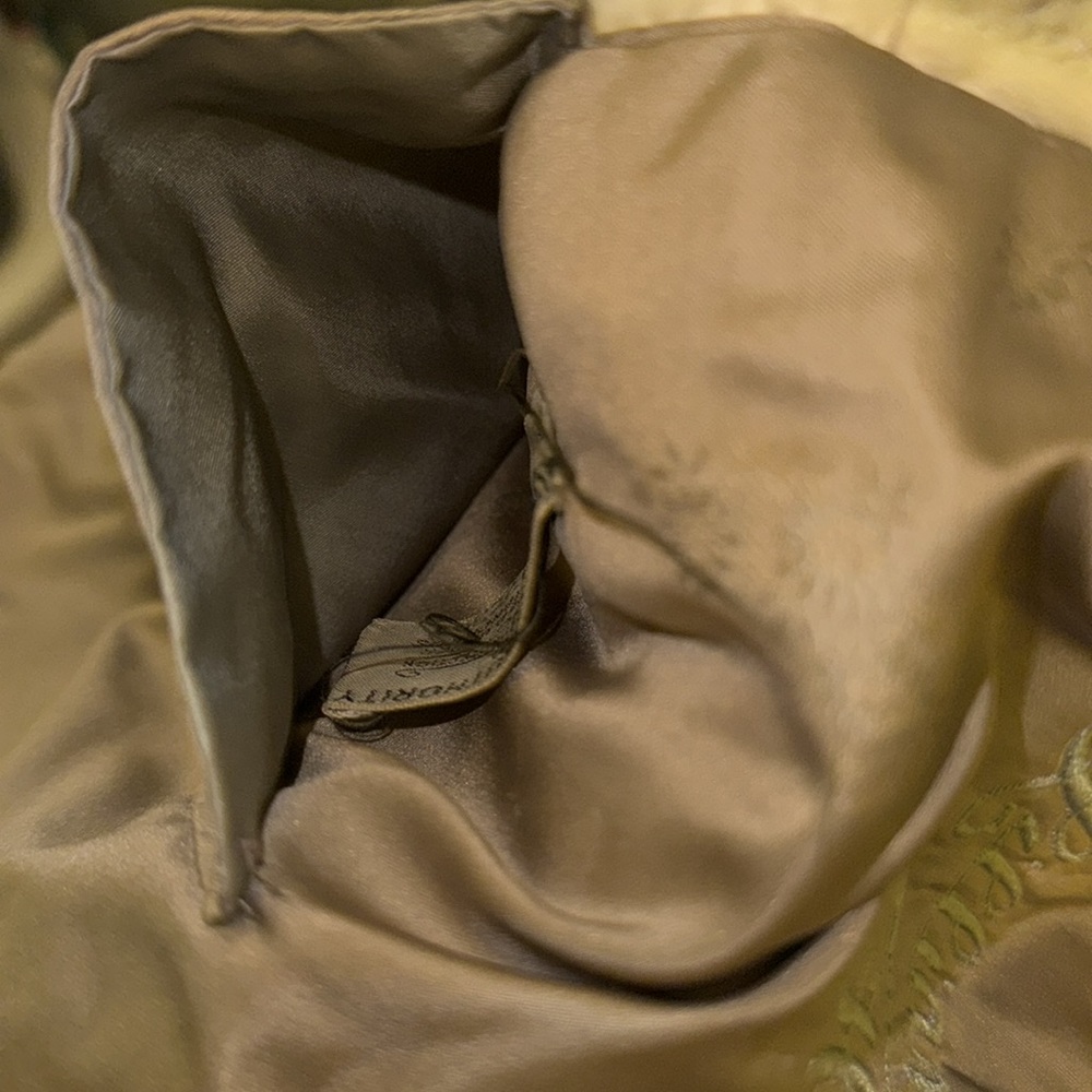 Vintage collared tan/cream real fur stole - Picture 12 of 12